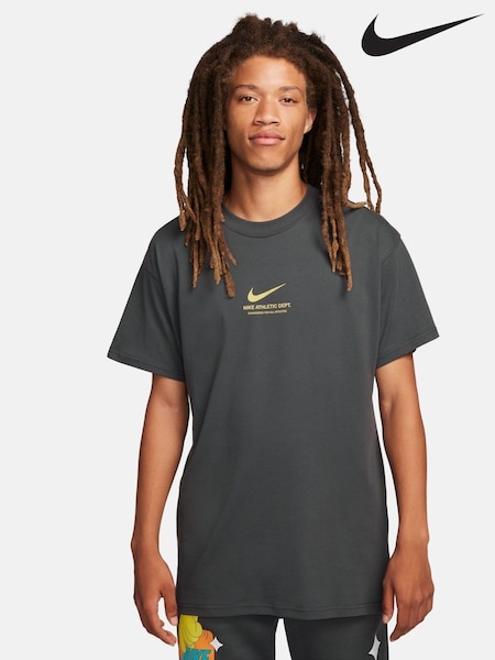 Nike Black Mens Graphic Print T-Shirt (H35202) | £23