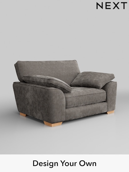 Distressed Velour/French Grey Stamford Grand Relaxed Sit (H35206) | £1,299