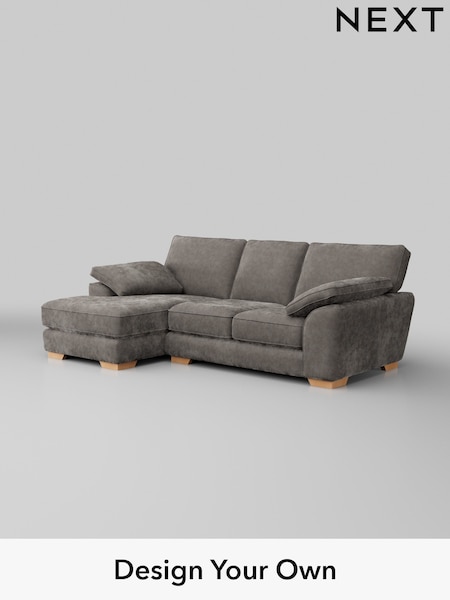 Distressed Velour/French Grey Stamford Grand Relaxed Sit (H35206) | £2,275