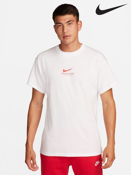 Nike White Mens 100% Cotton Graphic T-Shirt (H35207) | £23