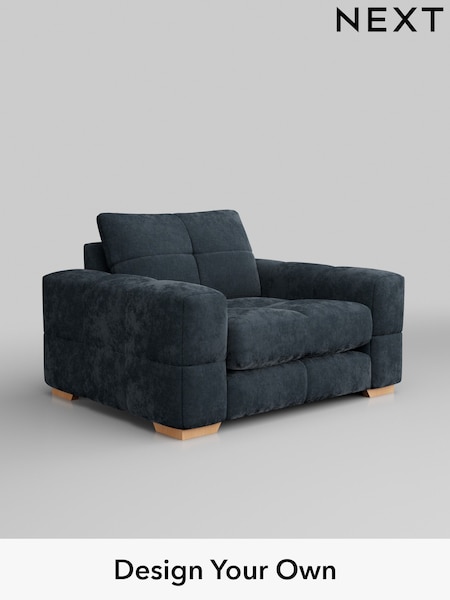 Distressed Velour/Midnight Blue Brooke Deep Sit (H35211) | £1,325