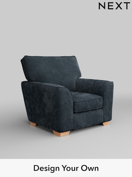 Distressed Velour/Midnight Blue Stamford Grand Relaxed Sit (H35215) | £799