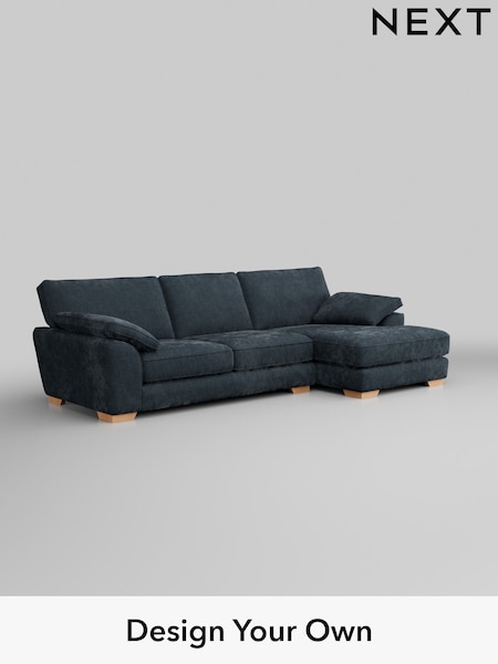 Distressed Velour/Midnight Blue Stamford Grand Relaxed Sit (H35215) | £2,550