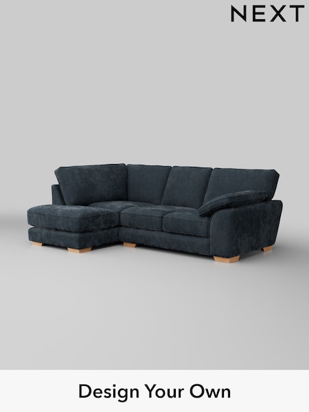 Distressed Velour/Midnight Blue Stamford Grand Relaxed Sit (H35215) | £2,375