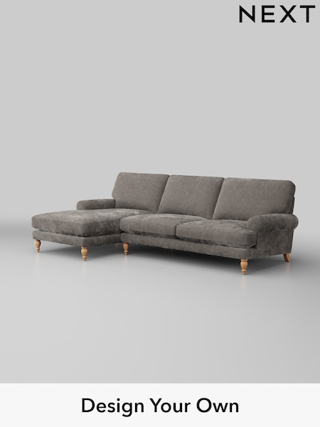 Distressed Velour/French Grey Erin Deep Relaxed Sit (H35218) | £1,975
