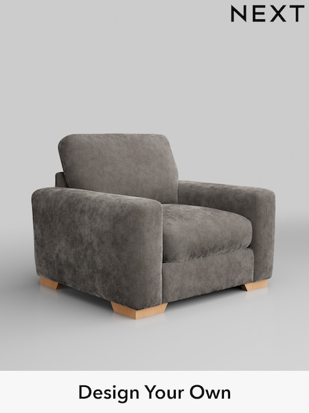 Distressed Velour/French Grey Houghton Deep Relaxed Sit (H35223) | £925