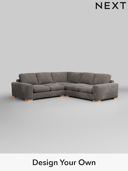 Distressed Velour/French Grey Houghton Deep Relaxed Sit (H35223) | £2,825