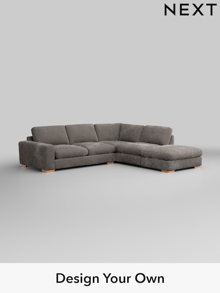 Distressed Velour/French Grey Houghton Deep Relaxed Sit (H35223) | £2,625