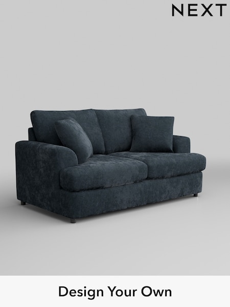 Distressed Velour/Midnight Blue Parker Platform (H35230) | £1,175