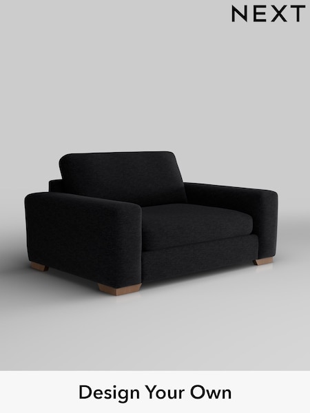 Fine Chenille Easy Clean/Black Houghton Deep Sit (H35235) | £1,175