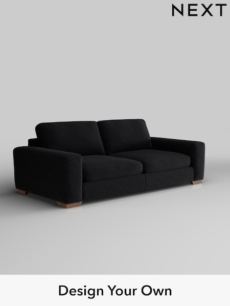 Fine Chenille Easy Clean/Black Houghton Deep Sit (H35235) | £1,375