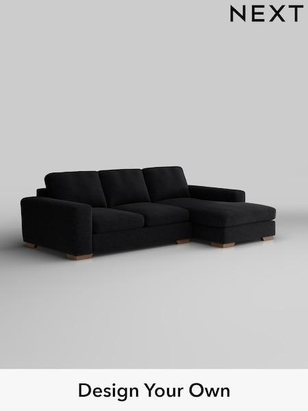 Fine Chenille Easy Clean/Black Houghton Deep Sit (H35235) | £2,050