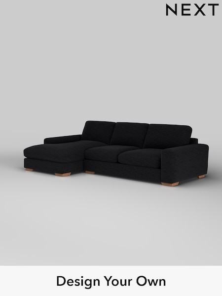 Fine Chenille Easy Clean/Black Houghton Deep Sit (H35235) | £2,250