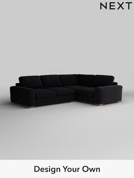 Fine Chenille Easy Clean/Black Houghton Deep Sit (H35235) | £2,575