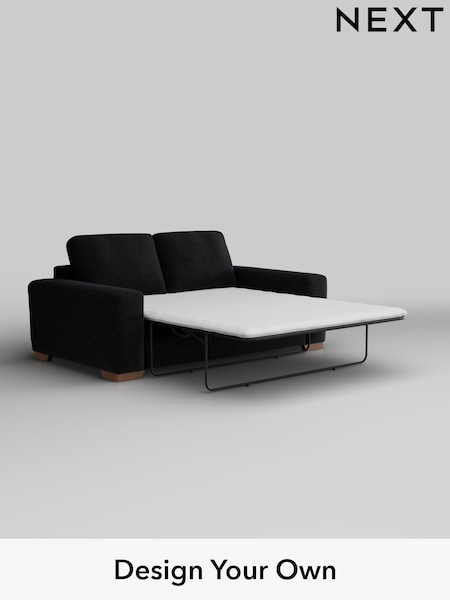Fine Chenille Easy Clean/Black Houghton Deep Relaxed Sit (H35236) | £1,525