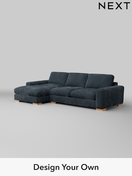 Distressed Velour/Midnight Blue Houghton Deep Sit (H35239) | £2,250