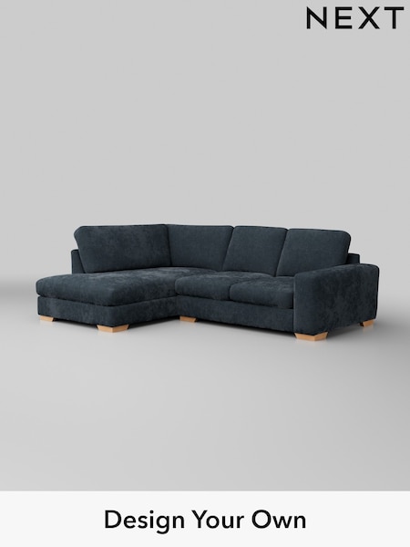 Distressed Velour/Midnight Blue Houghton Deep Sit (H35239) | £2,099