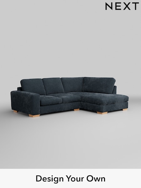 Distressed Velour/Midnight Blue Houghton Deep Sit (H35239) | £2,099