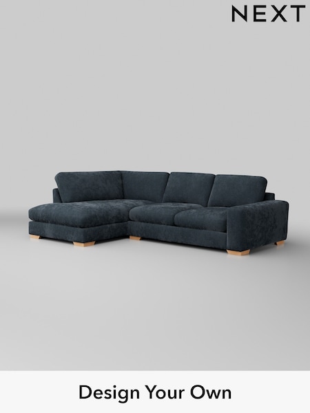 Distressed Velour/Midnight Blue Houghton Deep Sit (H35239) | £2,199