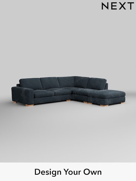 Distressed Velour/Midnight Blue Houghton Deep Sit (H35239) | £2,599