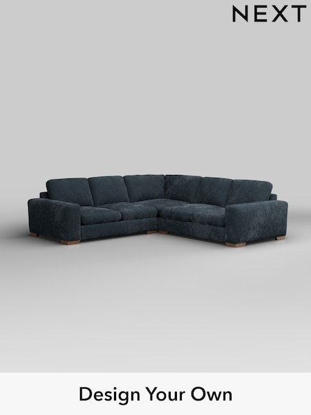 Distressed Velour/Midnight Blue Houghton Deep Sit (H35239) | £2,775