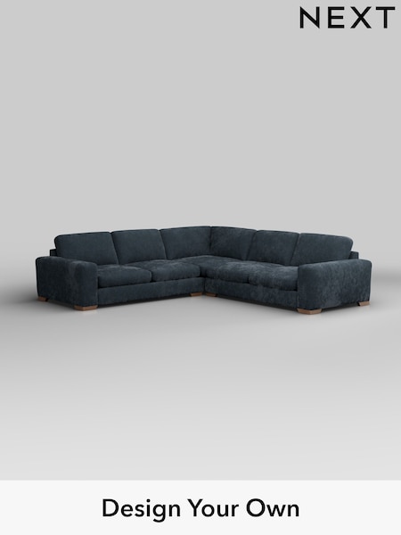 Distressed Velour/Midnight Blue Houghton Deep Sit (H35239) | £2,875