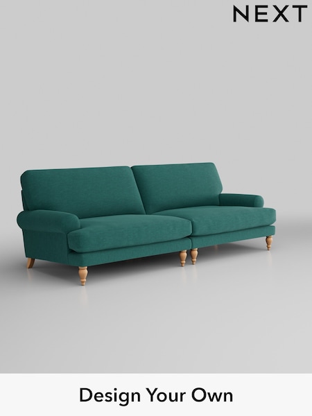 Fine Chenille Easy Clean/Dark Juniper Green Erin Deep Relaxed Sit (H35256) | £1,475