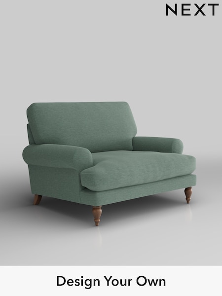 Fine Chenille Easy Clean/Light Forest Green Erin Deep Relaxed Sit (H35260) | £975