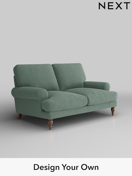 Fine Chenille Easy Clean/Light Forest Green Erin Deep Relaxed Sit (H35260) | £1,175