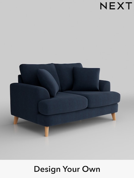 Fine Chenille Easy Clean/Dark Navy Blue Parker (H35263) | £1,175