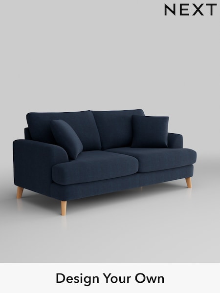 Fine Chenille Easy Clean/Dark Navy Blue Parker (H35263) | £1,375