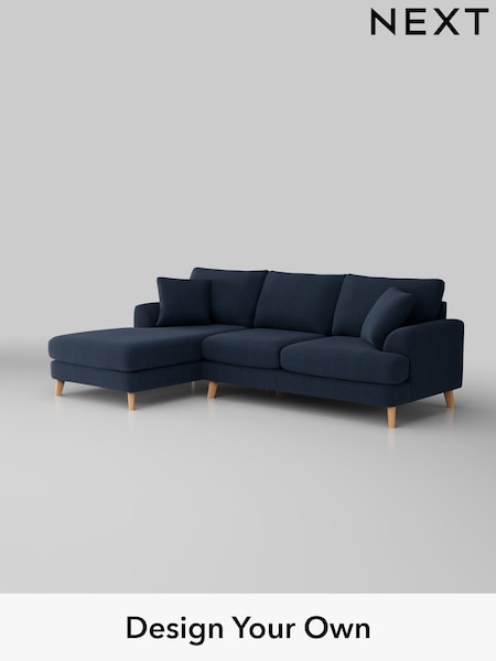 Fine Chenille Easy Clean/Dark Navy Blue Parker (H35263) | £2,299