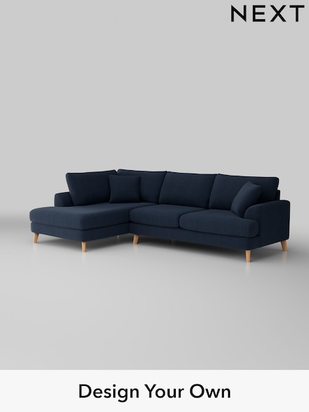 Fine Chenille Easy Clean/Dark Navy Blue Parker (H35263) | £2,350