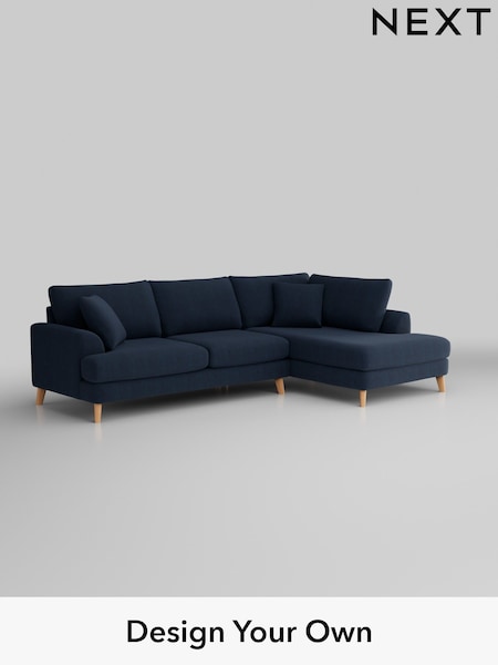Fine Chenille Easy Clean/Dark Navy Blue Parker (H35263) | £2,350