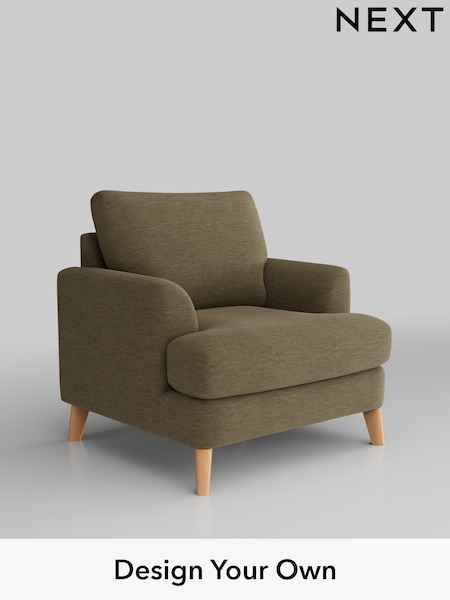 Fine Chenille Easy Clean/Dark Moss Green Parker (H35266) | £875