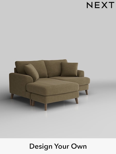 Fine Chenille Easy Clean/Dark Moss Green Parker (H35266) | £1,550