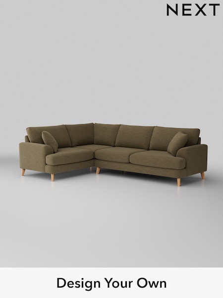Fine Chenille Easy Clean/Dark Moss Green Parker (H35266) | £2,425