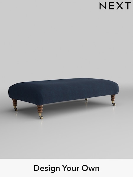 Fine Chenille Easy Clean/Dark Navy Blue Erin Deep Relaxed Sit (H35267) | £475