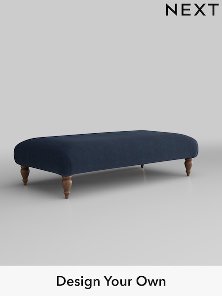 Fine Chenille Easy Clean/Dark Navy Blue Erin Deep Relaxed Sit (H35267) | £475