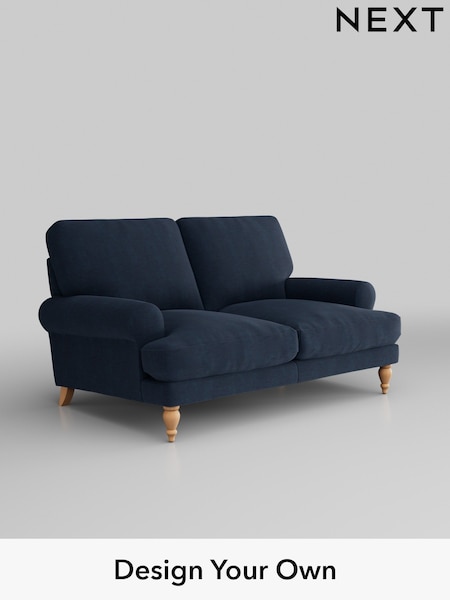 Fine Chenille Easy Clean/Dark Navy Blue Erin Deep Relaxed Sit (H35267) | £1,175
