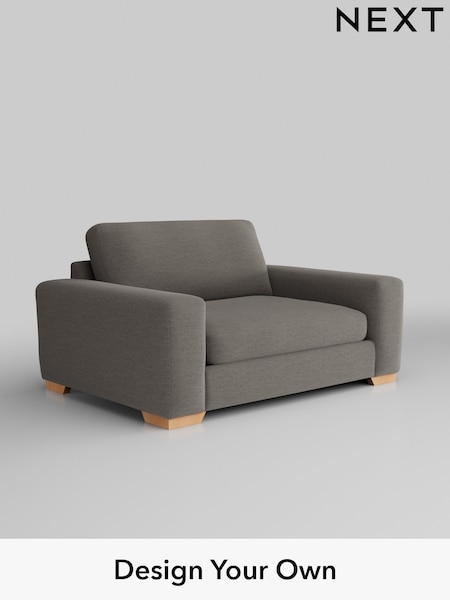Fine Chenille Easy Clean/Dark Smoke Grey Houghton Deep Sit (H35270) | £1,175