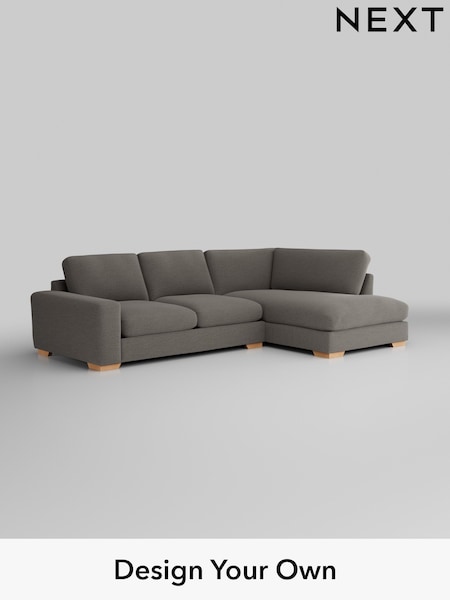 Fine Chenille Easy Clean/Dark Smoke Grey Houghton Deep Sit (H35270) | £2,199