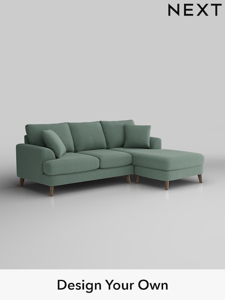 Fine Chenille Easy Clean/Light Forest Green Parker (H35272) | £1,775