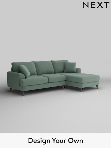 Fine Chenille Easy Clean/Light Forest Green Parker (H35272) | £2,150