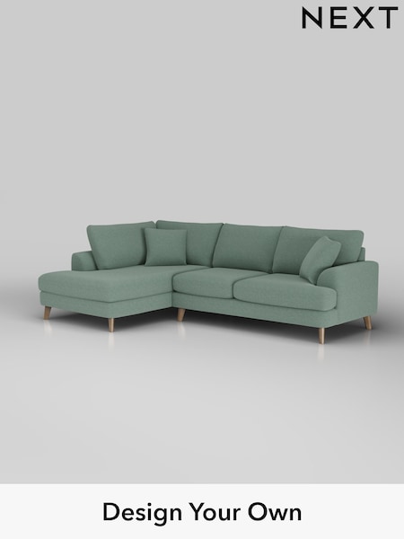 Fine Chenille Easy Clean/Light Forest Green Parker (H35272) | £2,250