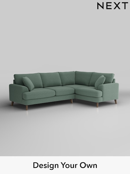 Fine Chenille Easy Clean/Light Forest Green Parker (H35272) | £2,325