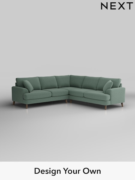 Fine Chenille Easy Clean/Light Forest Green Parker (H35272) | £2,725