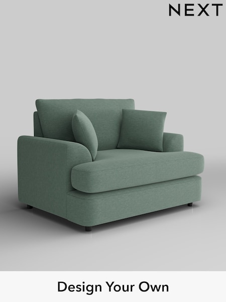 Fine Chenille Easy Clean/Light Forest Green Parker Platform (H35274) | £975