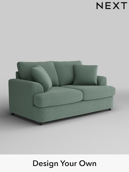 Fine Chenille Easy Clean/Light Forest Green Parker Platform (H35274) | £1,175