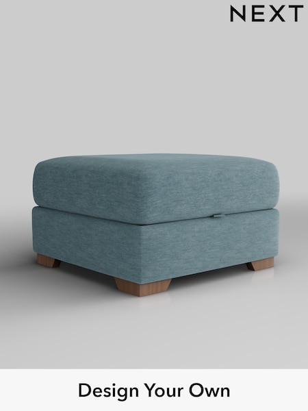 Fine Chenille Easy Clean/Mid Blue Houghton Deep Sit (H35277) | £499